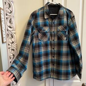 Oakley lined plaid shirt / jacket